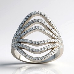 Anello in argento con Zircone