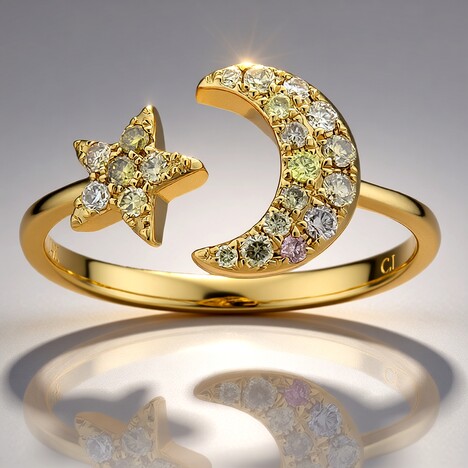Anello in oro con Diamante Fancy SI2 (CIRARI)
