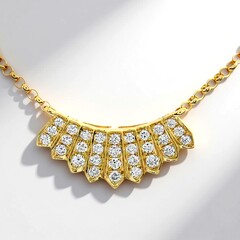 Collana in oro con Diamante SI1 (H)