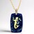 Collana in argento con Ambra Blu (Gems en Vogue)