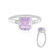 Rose de France Amethyst Silver Ring