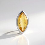 Ciondolo in argento con Citrino (MONOSONO COLLECTION)