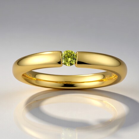 Anello in oro con Diamante Giallo VS1 (Annette)