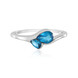 Anello in argento con Apatite Blu Neon