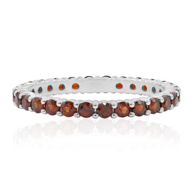 Anillo en plata con Granate de Mozambique (MONOSONO COLLECTION)