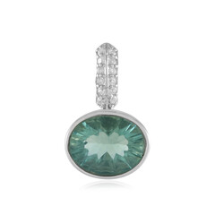 Ciondolo in argento con Fluorite Verde