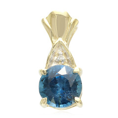 Pendentif en or et Kyanite Paon