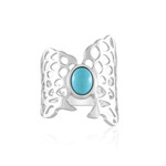 Anillo en plata con Turquesa bella durmiente (MONOSONO COLLECTION)