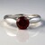 Anello in argento con Granato Mozambico