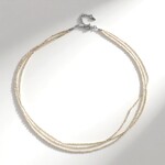 Collana in argento con Topazio Bianco