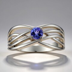 Anello in argento con Tanzanite (Pallanova)
