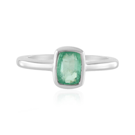 Russischer Smaragd-Silberring