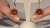 Pendientes en plata con Ámbar báltico cognac (dagen)