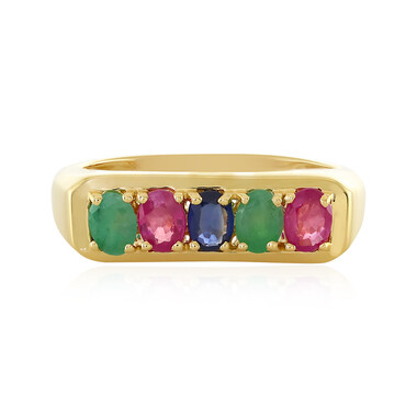 Anello in argento con Zaffiro Blu
