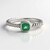 Anello in argento con Smeraldo Russo