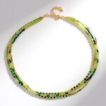 Collana in argento con Peridoto (Riya)
