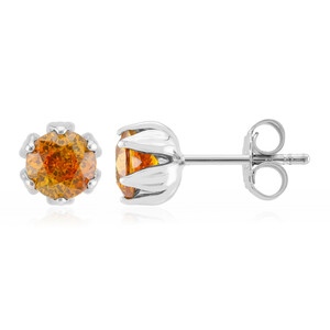 Sphalerite Silver Earrings (de Melo Essence)