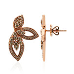 Orecchini in oro con Diamante Rose de France SI1 di Argyle (Annette)