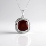 Collana in argento con Granato Essonite (de Melo Essence)