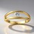 Anello in oro con Diamante SI1 (G) (Annette)