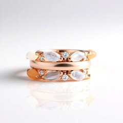 Anello in argento con Pietra di Luna Blu (KM by Juwelo)
