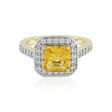 Gelber Beryll-Goldring