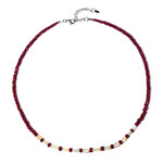 Zilveren halsketting met Welo-opalen