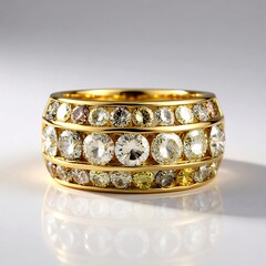 Anello in oro con Diamante Fancy SI2
