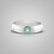 Anello in argento con Smeraldo Colombiano