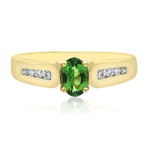 Anillo en oro con Granate tsavorita AAA (CIRARI)