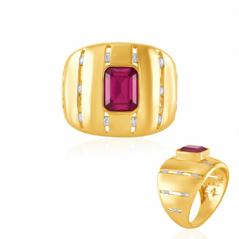 Anillo en plata con Rubí de Madagascar (de Melo Essence)