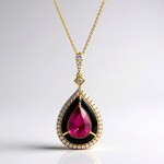 Collana in oro con Tormalina Rosa (CIRARI)