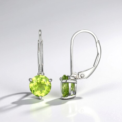 Orecchini in argento con Peridoto