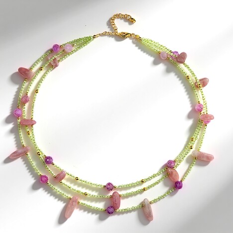 Collana in argento con Rubino Mozambico (Riya)