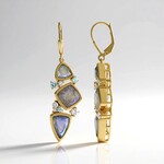 Orecchini in argento con Labradorite Blu Maniry (KM by Juwelo)