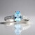 Anello in oro con Acquamarina Brasiliana AAA (CIRARI)