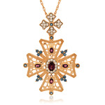 Collier en argent et Grenat Rhodolite (Dallas Prince Designs)
