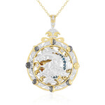 Collar en plata con Topacio azul de Londres (Gems en Vogue)