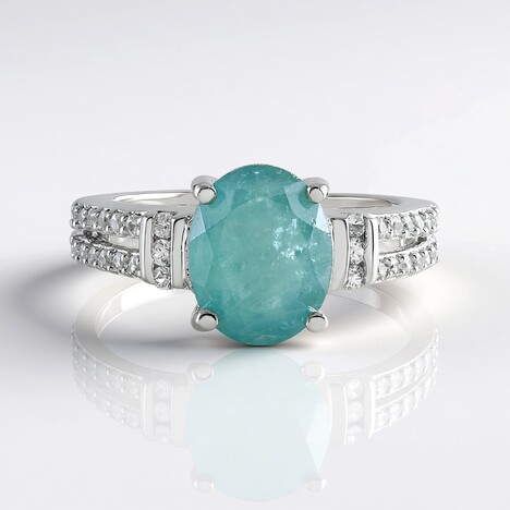 Anello in argento con Grandidierite