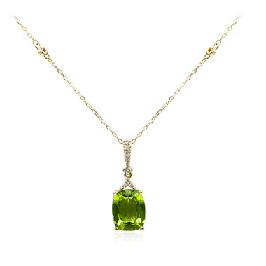 Collar en oro con Peridoto de Dashihe (CIRARI)