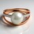 Anello in oro con Perla Tahitiana (TPC)