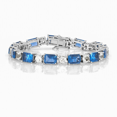 Zilveren armband met kleurwissel fluorieten