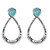 Türkis-Silberohrringe (dagen)