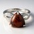 Anello in argento con Ossidiana Mogano