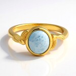 Anello in argento con Larimar