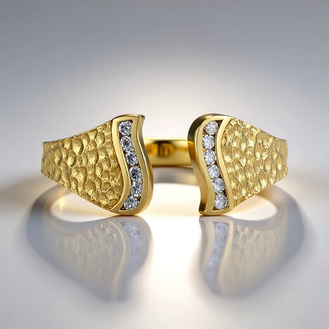 Anello in oro con Diamante I2 (I) (de Melo Gold)