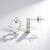 Orecchini in argento con Zircone (Adela Silber)