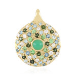 Zilveren hanger met een chrysopraas (KM by Juwelo)