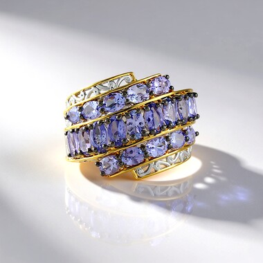 Bague en argent et Tanzanite (Gems en Vogue)
