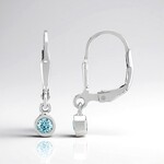 Orecchini in argento con Zircone Ratanakiri